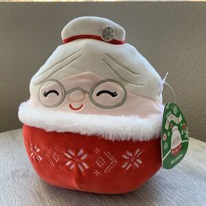 Mrs Santa Claus Nicolette 2022 Squishmallow 8" Christmas Plush Pillow Toy